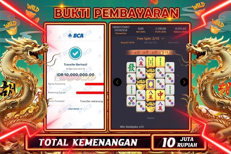 INDOWD JACKPOT SLOT MAHJONG WAYS 2 Rp.10.000.000,- LUNAS
