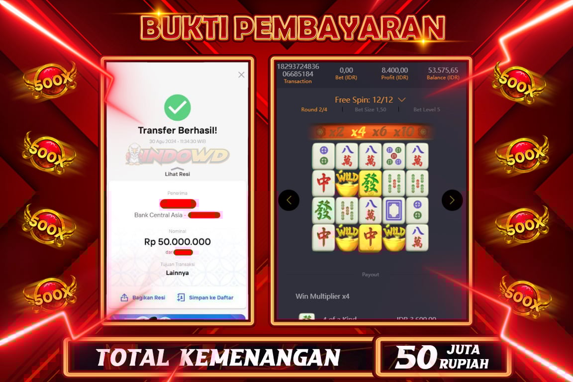 INDOWD JACKPOT SLOT GATES OF OLYMPUS Rp.50.000.000,- LUNAS