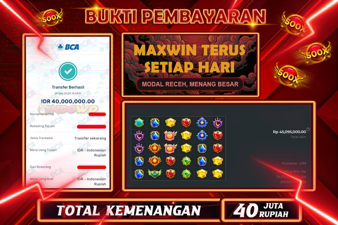 INDOWD JACKPOT SLOT STARLIGHT PRINCES 1000 Rp.40.000.000,- LUNAS