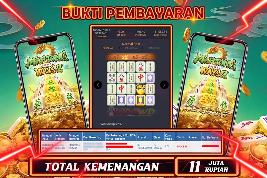 INDOWD JACKPOT SLOT MAHJONG WAYS  2 Rp.11.000.000,- LUNAS-