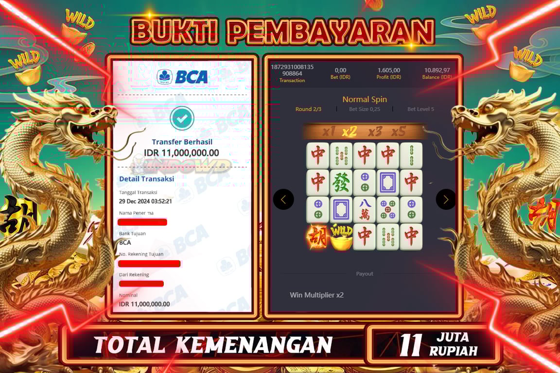 INDOWD JACKPOT SLOT MAHJONG WAYS 2 Rp11.000.000,- LUNAS