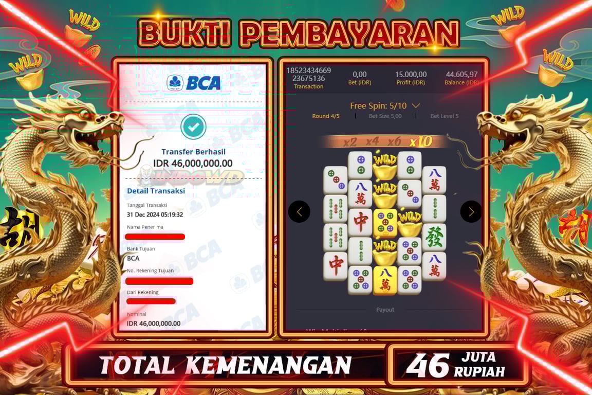 INDOWD JACKPOT SLOT MAHJONG WAYS 2 Rp46.000.000,- LUNAS
