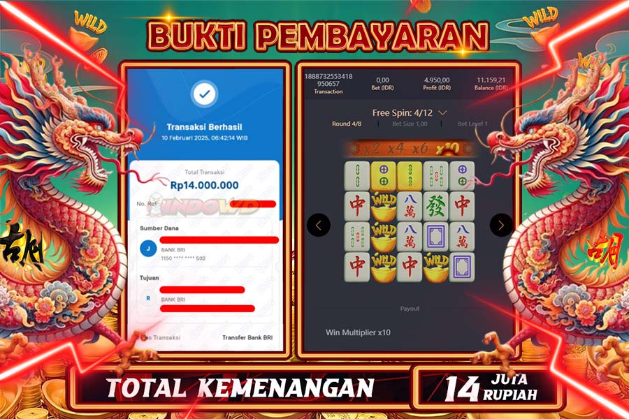 INDOWD JACKPOT SLOT MAHJONG WAYS 2 Rp14.000.000,- LUNAS