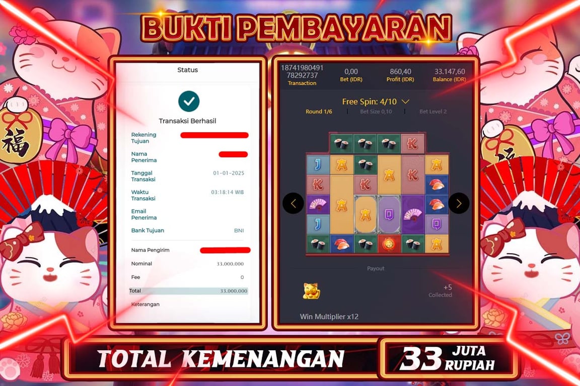 INDOWD JACKPOT  SLOT LUCKY NEKO  Rp.33.000.000,- LUNAS