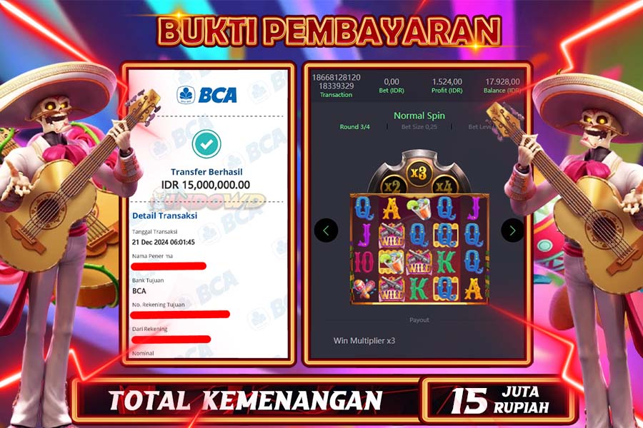 INDOWD JACKPOT LIVE GAMES  SLOT WILD BOUNTY  Rp.15.000.000,- LUNAS