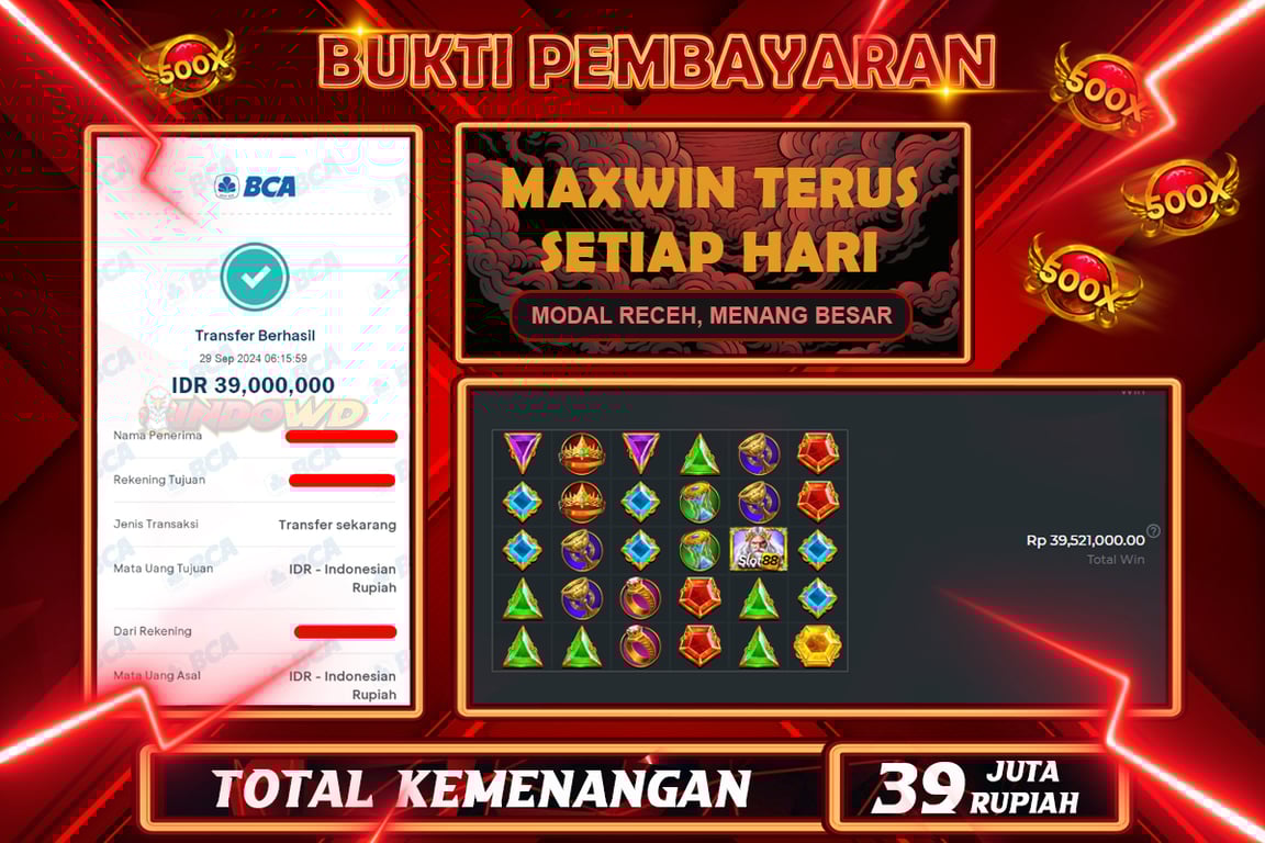 INDOWD JACKPOT SLOT SLOT88 OLYMPUS Rp.39.000.000,- LUNAS