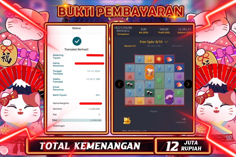 INDOWD JACKPOT SLOT LUCKY NEKO   Rp.12.000.000,- LUNAS