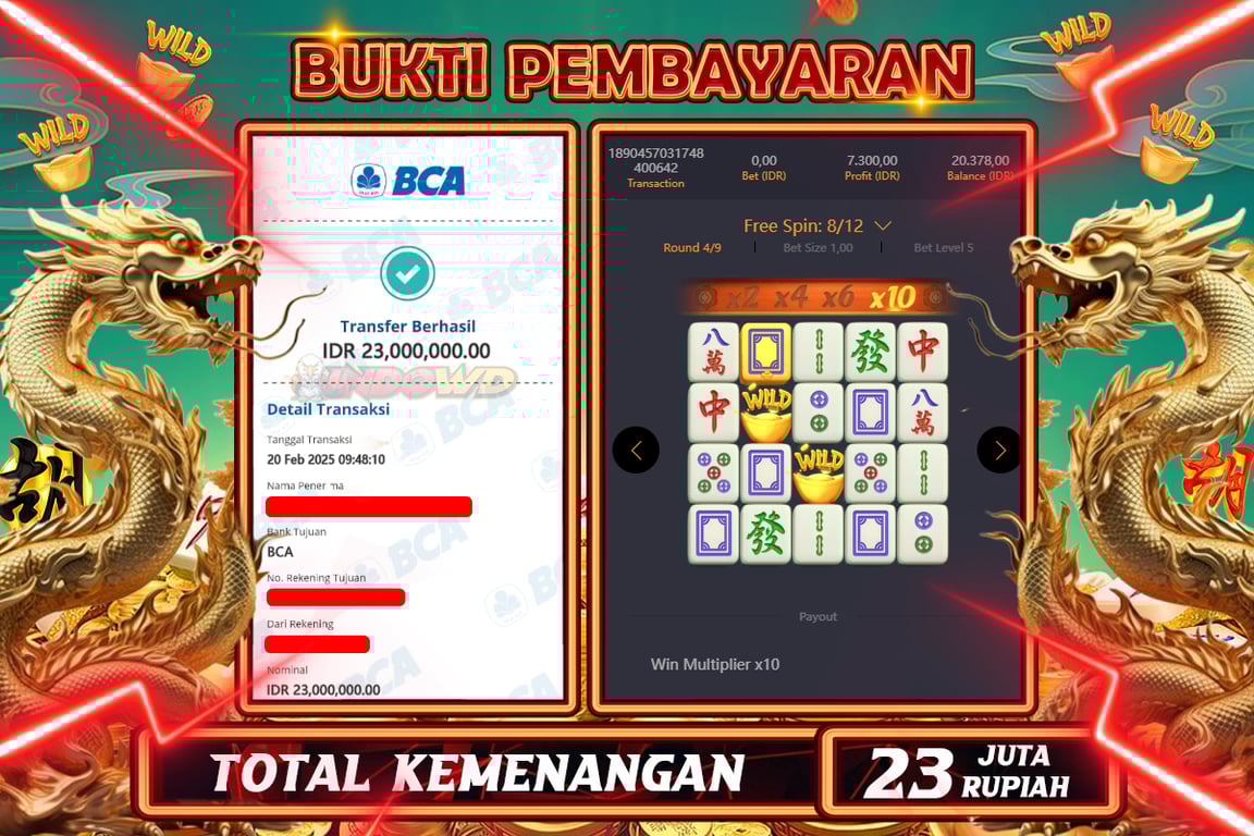 INDOWD JACKPOT SLOT MAHJONG WAYS 2 Rp23.000.000,- LUNAS