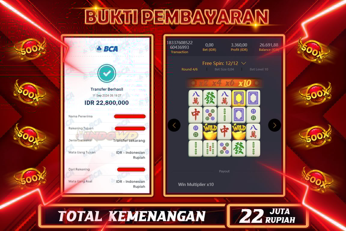 INDOWD JACKPOT SLOT MAHJONG WAYS 2 Rp.22.800.000,- LUNAS