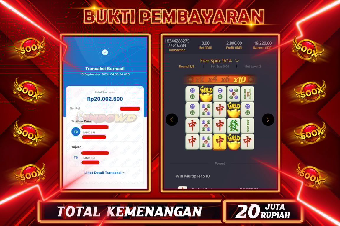 INDOWD JACKPOT SLOT MAHJONG WAYS 2 Rp.20.000.000,- LUNAS