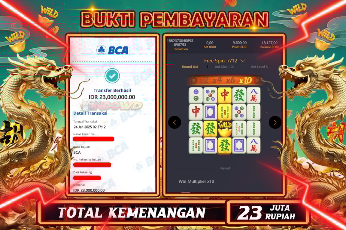 INDOWD JACKPOT SLOT MAHJONG WAYS 2 Rp23.000.000,- LUNAS