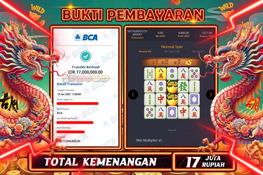 INDOWD JACKPOT SLOT MAHJONG WAYS 2 Rp 17.000.000,- LUNAS