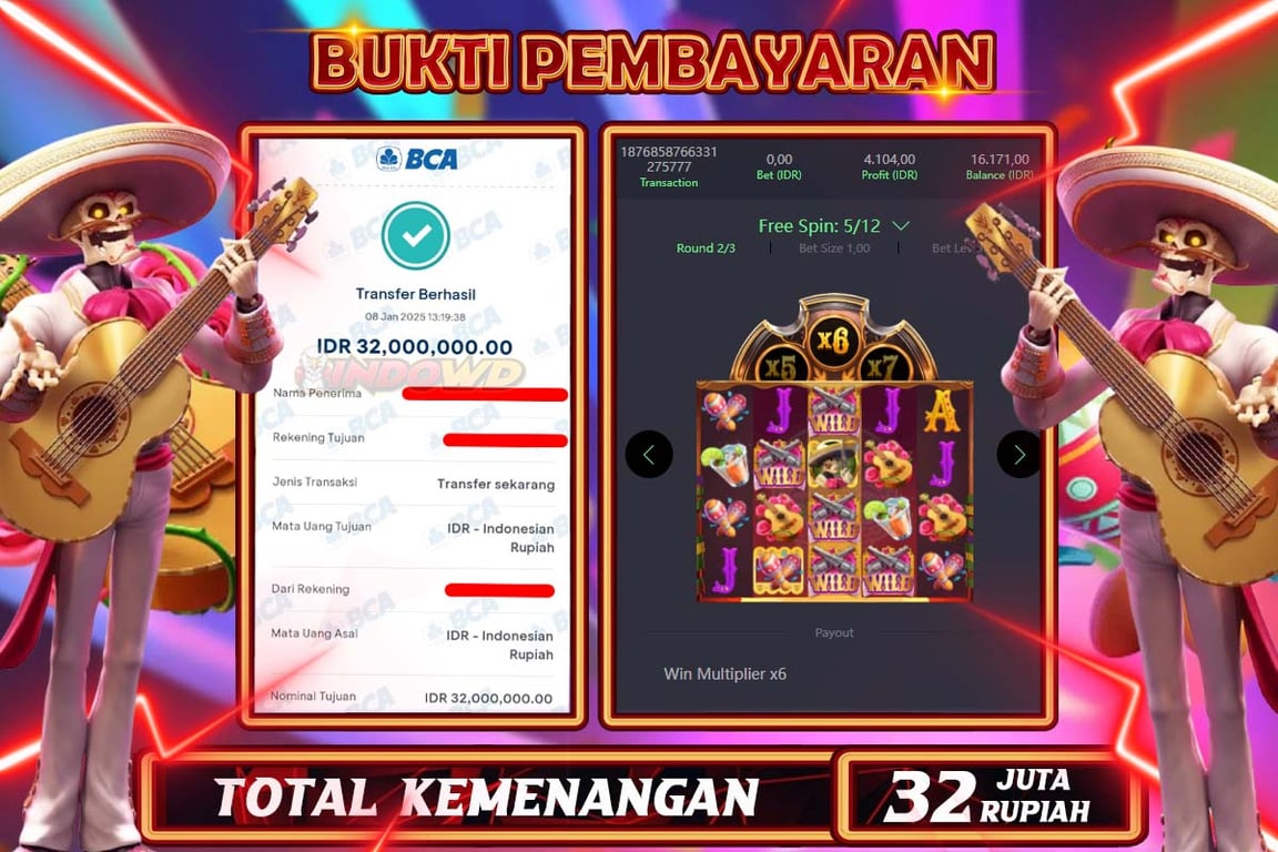 INDOWD JACKPOT SLOT WILD BANDITO Rp 32.000.000,- LUNAS