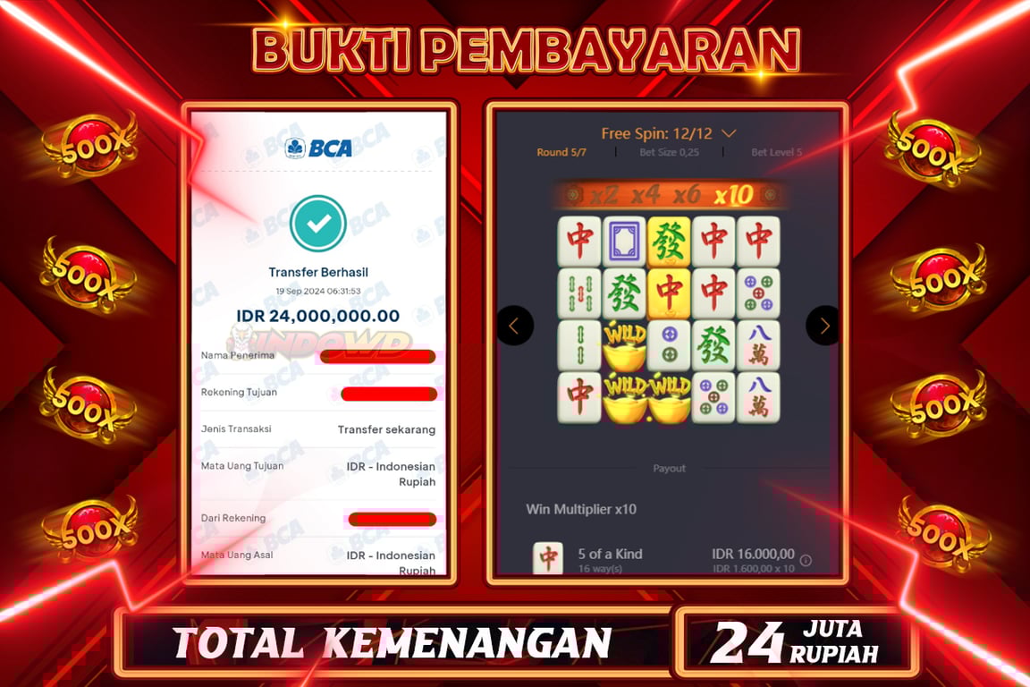 INDOWD JACKPOT SLOT MAHJONG WAYS 2 Rp.24.000.000,- LUNAS