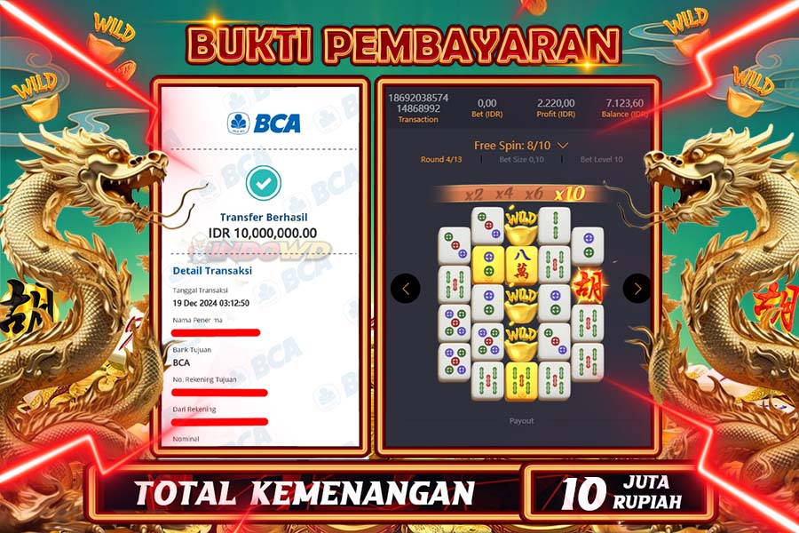 INDOWD JACKPOT LIVE GAMES  SLOT MAHJONG WAYS 2 Rp.10.000.000,- LUNAS