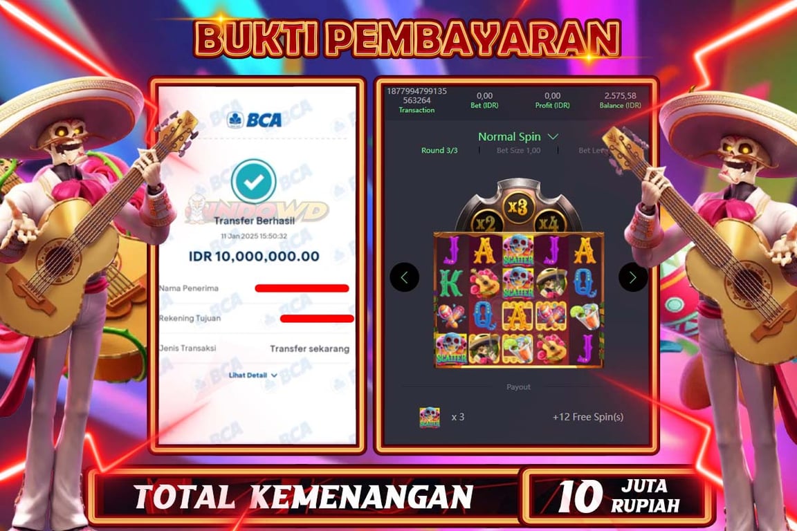 INDOWD JACKPOT SLOT WILD BANDITO Rp 10.000.000,- LUNAS