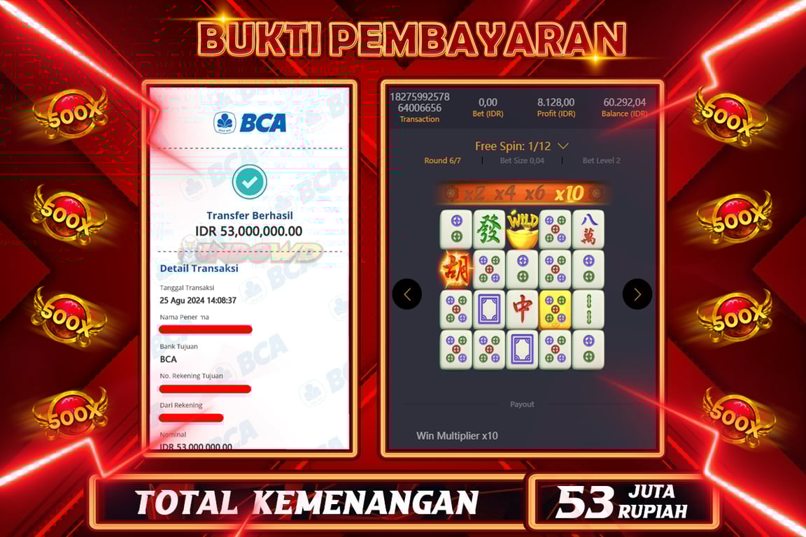 INDOWD JACKPOT SLOT MAHJONG WAYS 2 Rp.53.000.000,- LUNAS