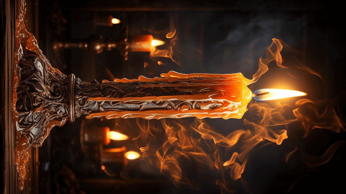 A Horizontal Candle