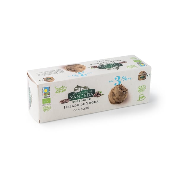Helado de yogur y café ecológico Xanceda 165g