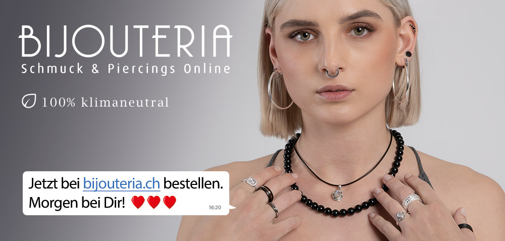 BIJOUTERIA - Der Schweizer Schmuck & Piercing Online Shop