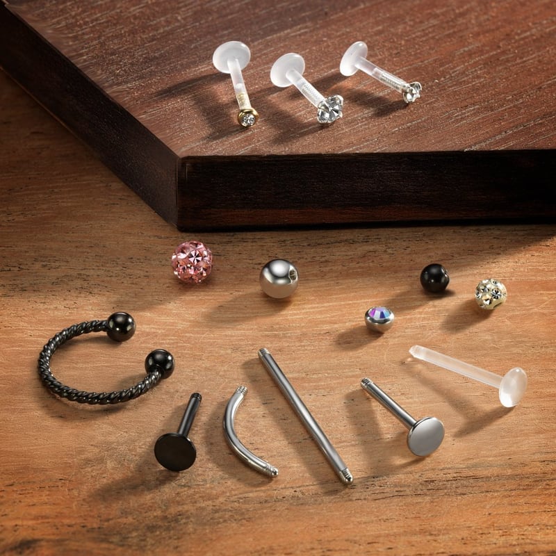 Anelli Di Perline Prigioniere In Titanio - Piercing In Titanio