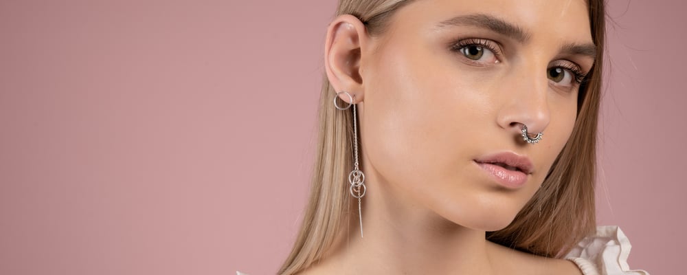 Silberdream Bianco Orecchini Zirconi 3mm-5mm 925 Argento