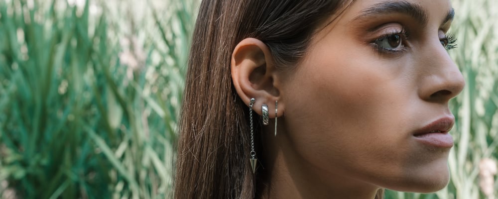 Anneau De Nez Coulé En Forme D'arc En Acier Inoxydable 316L, Perçage