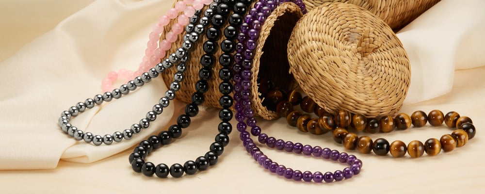 Collana Di Perline Rotonde In Turchese Naturale Blu, Lunghezza - Foto 2