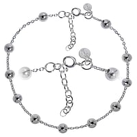 Silver anklet Length:23-26cm. Adjustable length.