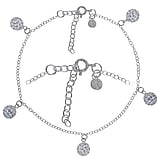 Silver anklet Silver 925 Crystal