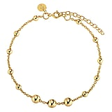 Silver anklet Silver 925 Gold-plated