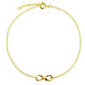 Silver anklet Silver 925 Gold-plated Eternal Loop Eternity