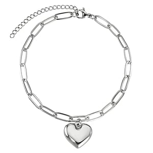 Cavigliera Acciaio inox Cuore Amore