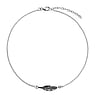 Silver anklet Silver 925 Feather
