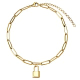 Anklet Stainless Steel PVD-coating (gold color) Lock
