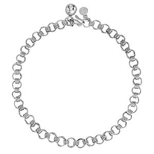 Silver anklet Silver 925 Bell