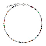 Silver anklet Silver 925 Gemstone