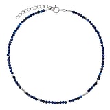 Silver anklet Silver 925 Lapis Lazuli