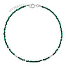 Silver anklet Silver 925 Malachite