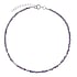 Silver anklet Silver 925 Amethyst