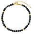 Anklet Stainless Steel PVD-coating (gold color) Jade