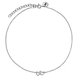 925 Orecchini in Argento Sterling Creoli delle Donne con Pendente Cuore Orecchini Hanging Silver Creoli Piccolo Diametro 14mm Orecchini per Le Donne Ragazze
