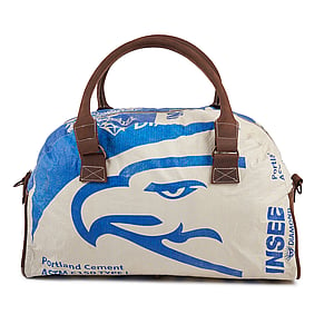elephbo bag Recycled cement bag made of woven plastic Leather Cotton Eagle Bird Stork