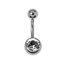 Piercing ventre Metallo chirurgico 316L Zircone