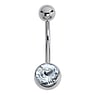 Bellypiercing Surgical Steel 316L zirconia