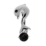 Piercing nombril Acier chirurgical 316L Argent 925 Zircon Dauphin