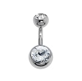 Bellypiercing Surgical Steel 316L zirconia