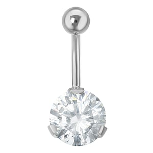 navelpiercing Chirurgisch staal 316L Zirkonia