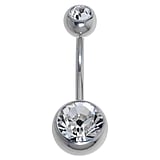 Bellypiercing Surgical Steel 316L Crystal