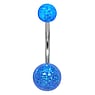 Acrylic belly piercing Surgical Steel 316L Acrylic glass